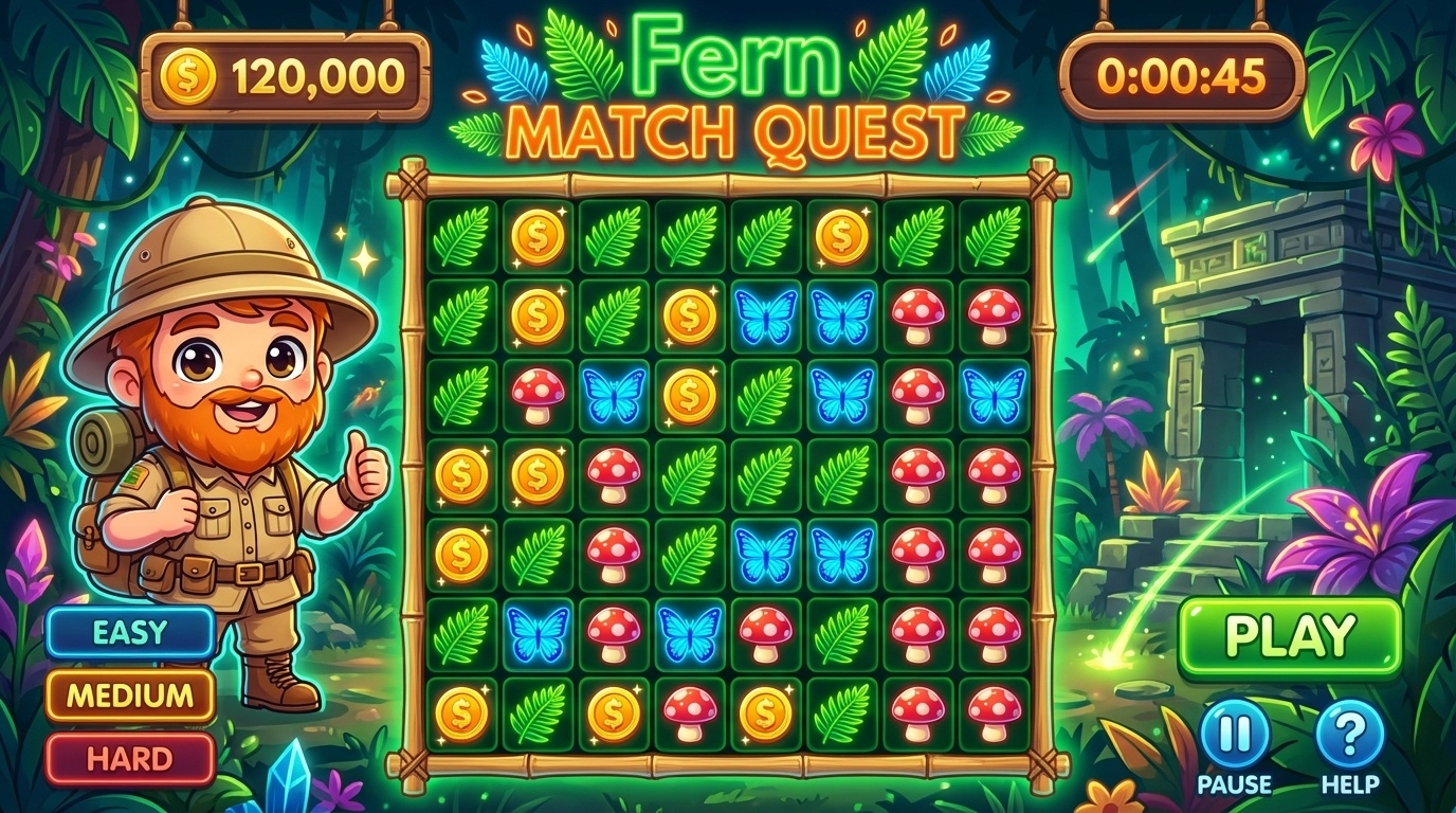 Fern Match Quest game preview