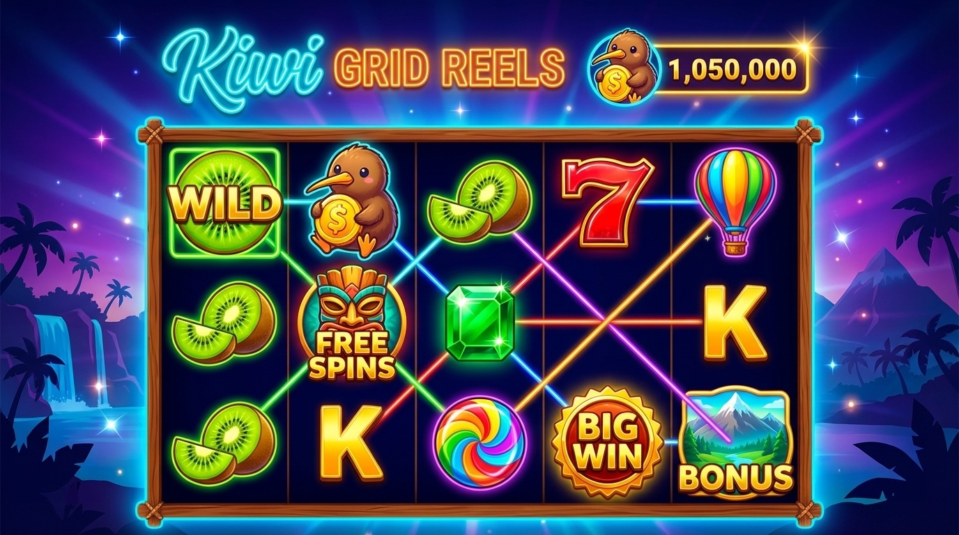 Kiwi Grid Reels game preview